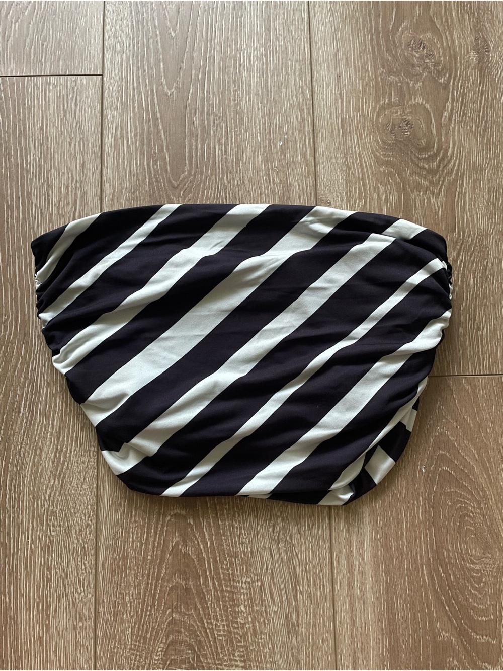 NWT H&M Striped Black and White Bandeau Top